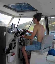 Andrew at the Helm
